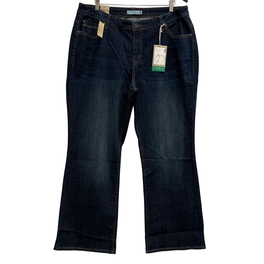 Levi’s Women’s 20W 580 Defined Waist Boot Cut Jeans Dark Wash Plus Western NWT